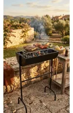Parrilla De Asado  1/2 Tambor 54X30X85Cm Bighouse-1786482107419