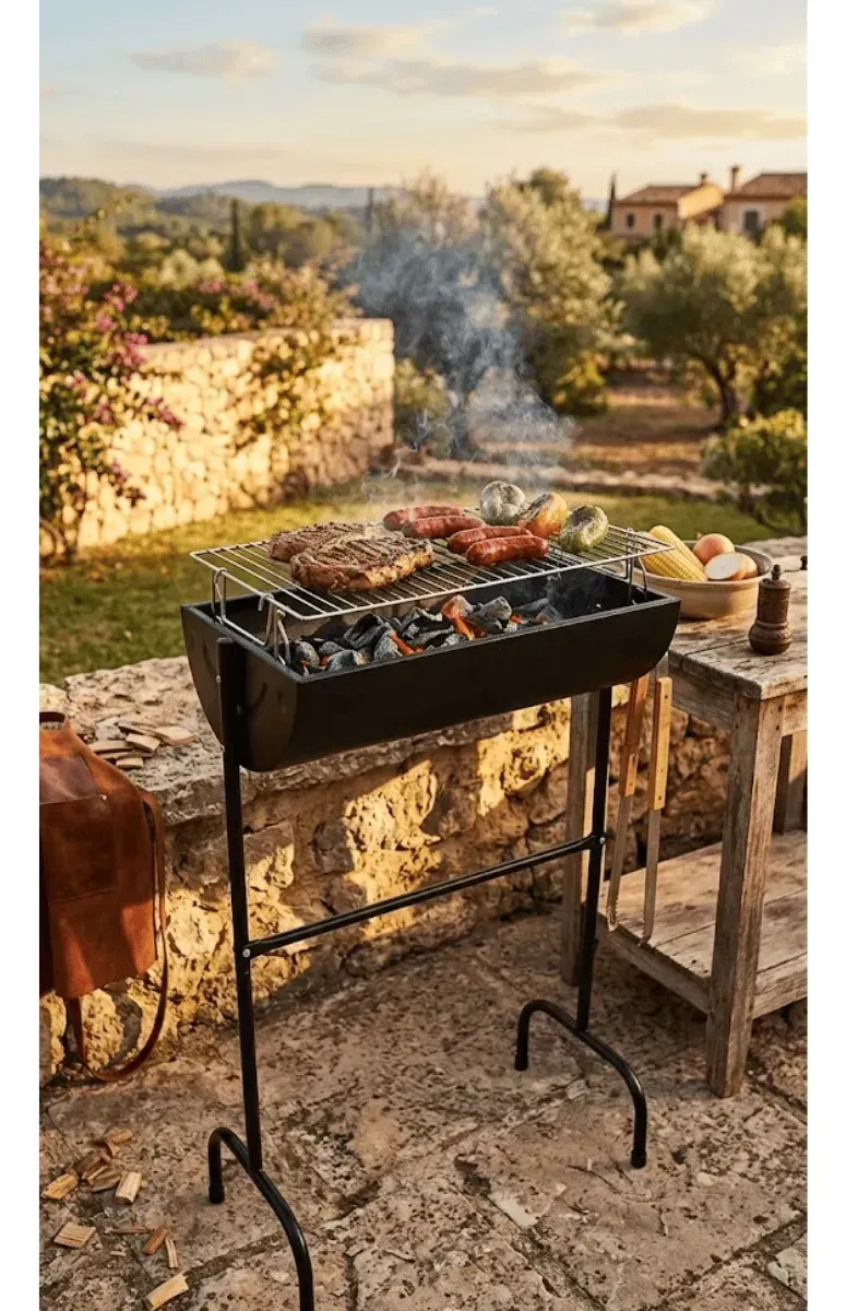 Parrilla De Asado  1/2 Tambor 54X30X85Cm Bighouse-1786482107419