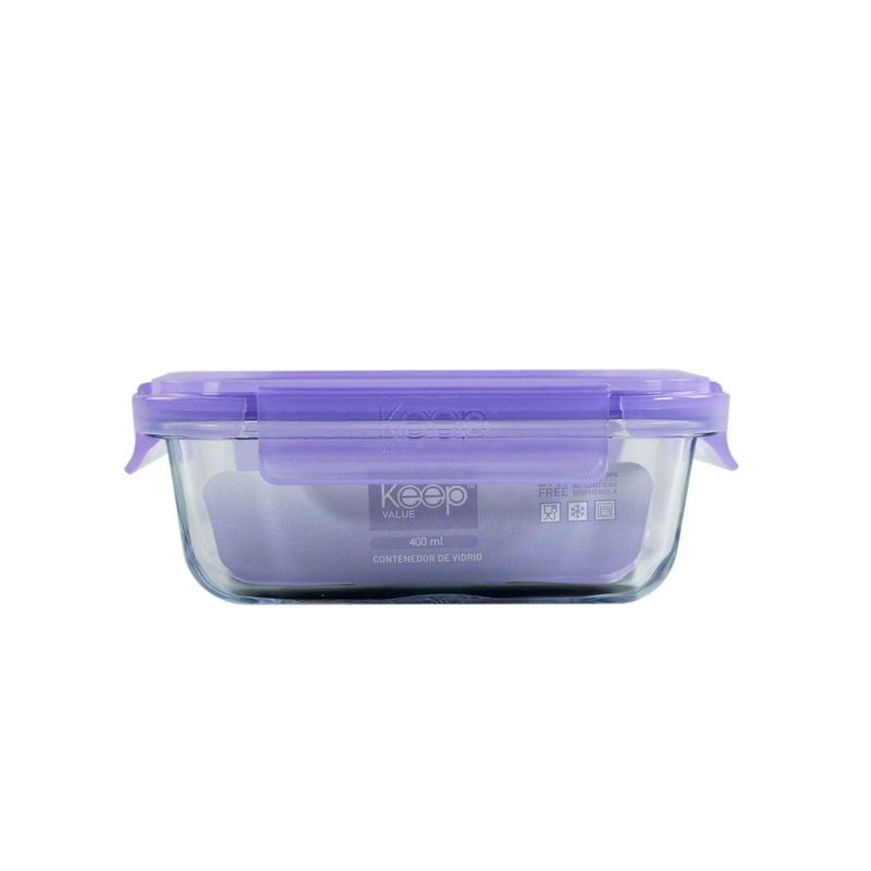 Tupper Contenedor Hermetico 400Ml Value Tapa Colores Keep-1787057587330