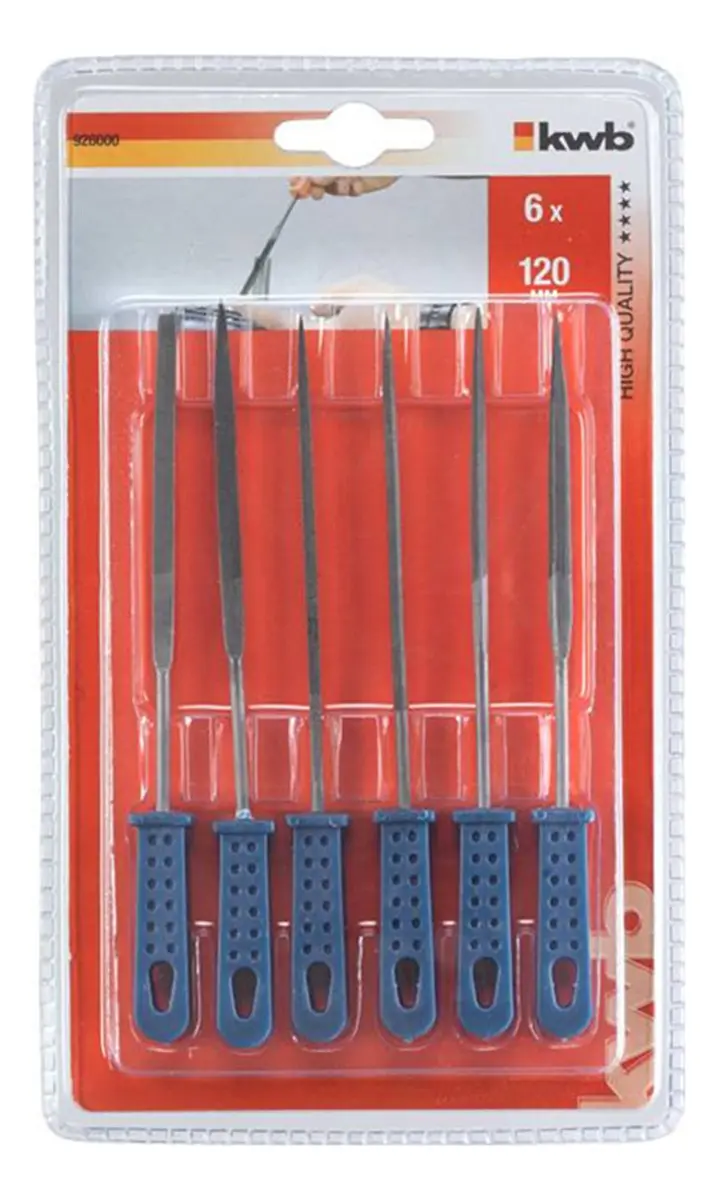 Lima Para Metal Y Madera 120Mm 6 Piezas Kwb-1787058258875
