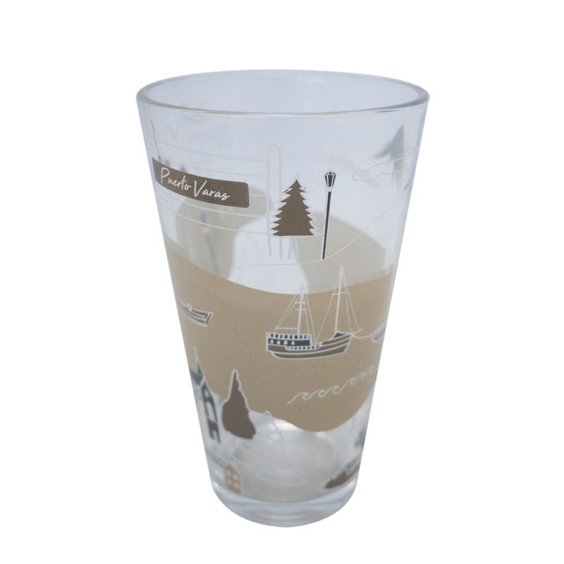 Vaso 470Ml Vidrio Cidudades De Chile 4 Unidades Glasso-1787059454037