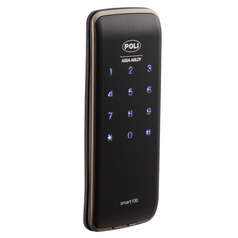 Cerrojo Digital Sobreponer Negro Modelo Smart100 Poli-1787172996829