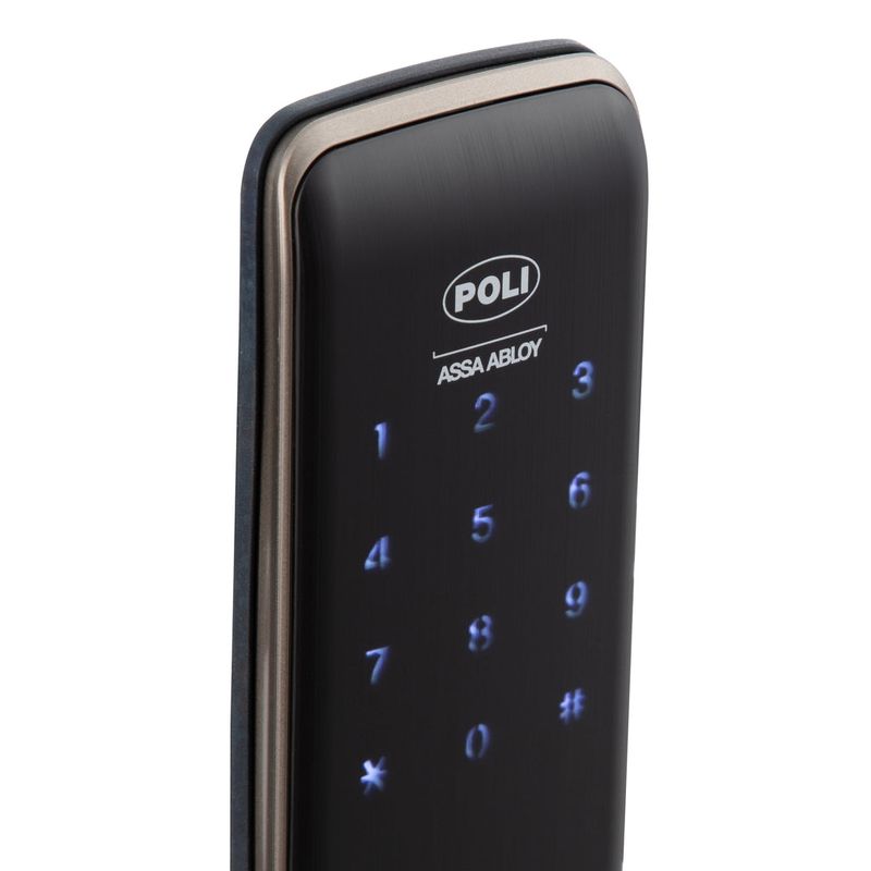 Cerrojo Digital Sobreponer Negro Modelo Smart100 Poli-1787173002292