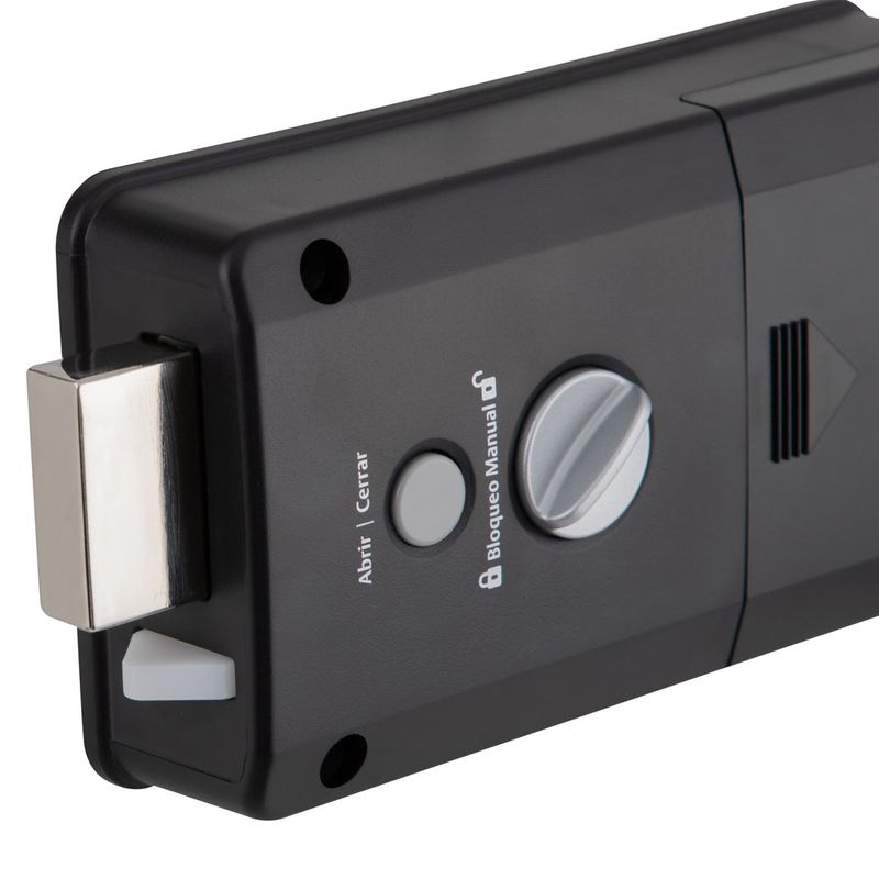 Cerrojo Digital Sobreponer Negro Modelo Smart100 Poli-1787173005025
