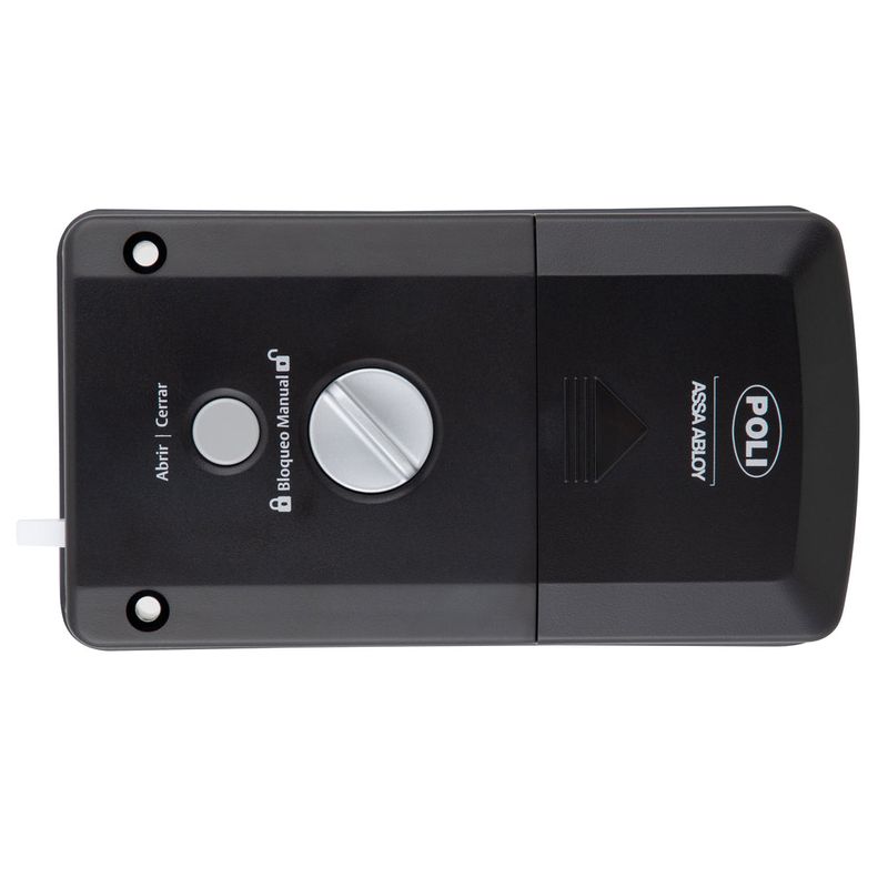Cerrojo Digital Sobreponer Negro Modelo Smart100 Poli-1787173016776