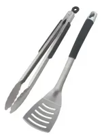 Set Parrillero Espatula + Tenaza Premium Quincho Bbq-1787601091766