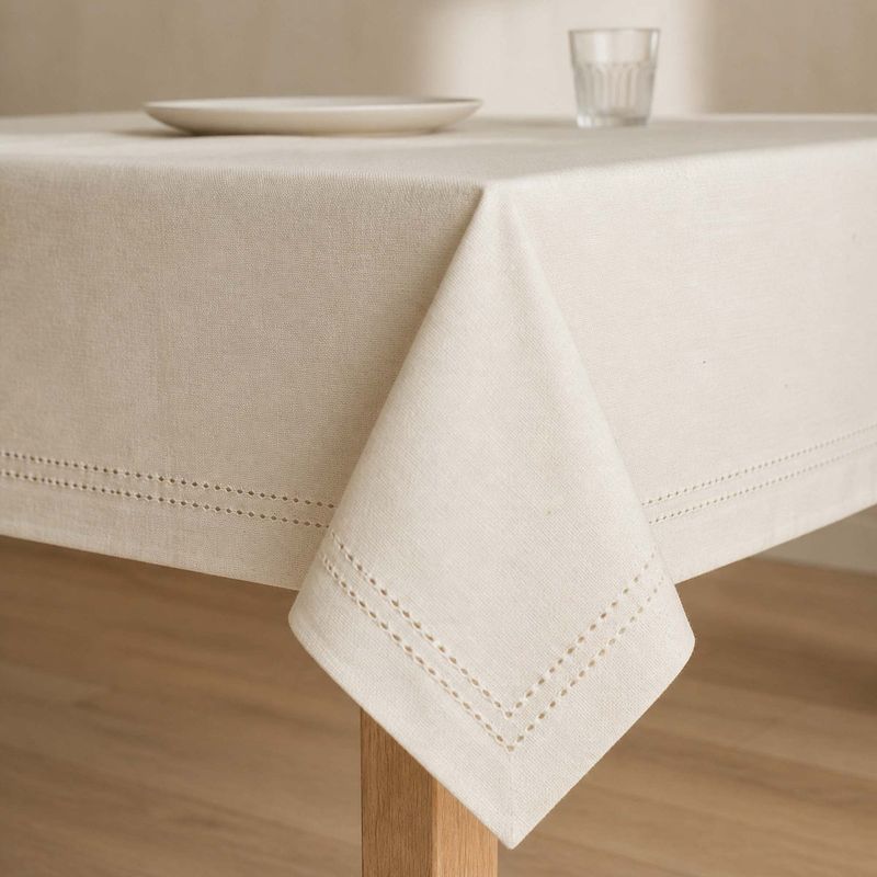 Mantel 160X230Cm Borde Picot Crema Decoexpress-1787761712783