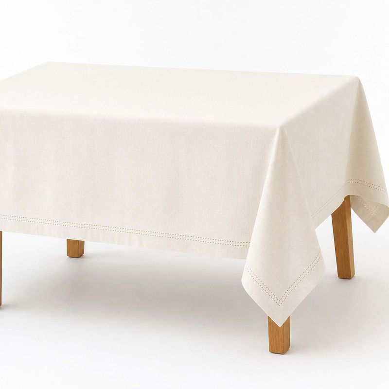 Mantel 160X230Cm Borde Picot Crema Decoexpress-1787761742351