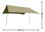 Toldo Sombrilla Camping 300X295Cm Celeste Bighouse-1788453589627
