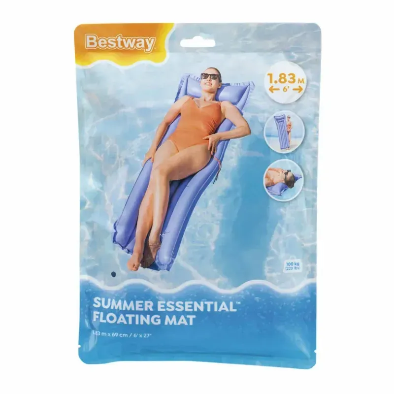 Flotador Inflable Reposera 183X69Cm Lila Bestway-1788457804704