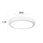 Plafon Led Redondo 24W Sobrepuesto Luz Fria 6500K Logic-1788458868825