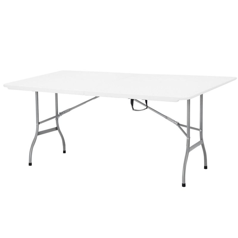Mesa Plegable 180X74X74Cm Blanca Casa Viva-1788465693139
