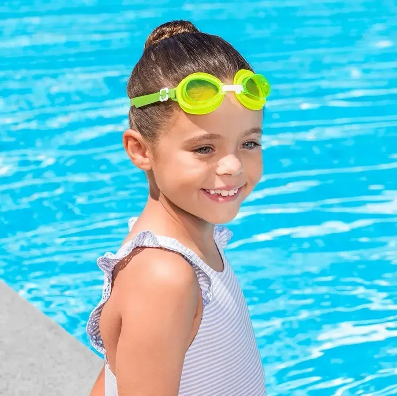 Lentes De Natacion Aqua Burst Sobre 3 Años Verde Bestway-1788792316043