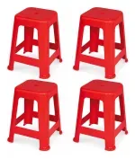 Piso Plastico Apilable 45Cm Rojo 4 Unidades Mor -1788798301971