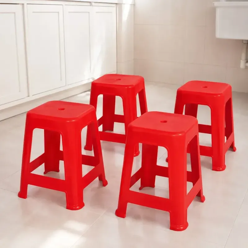 Piso Plastico Apilable 45Cm Rojo 4 Unidades Mor -1788798355899
