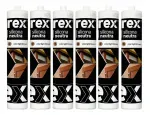 Silicona Neutra Light Brown 300Ml 6 Unidades Rex-1788803569527