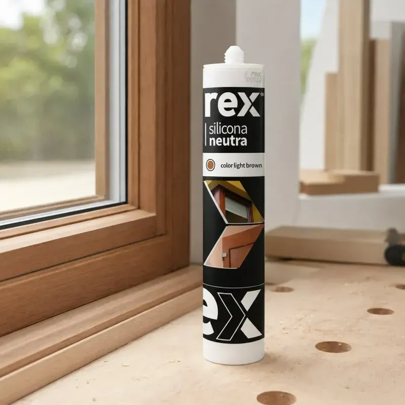 Silicona Neutra Light Brown 300Ml 6 Unidades Rex-1788803595508