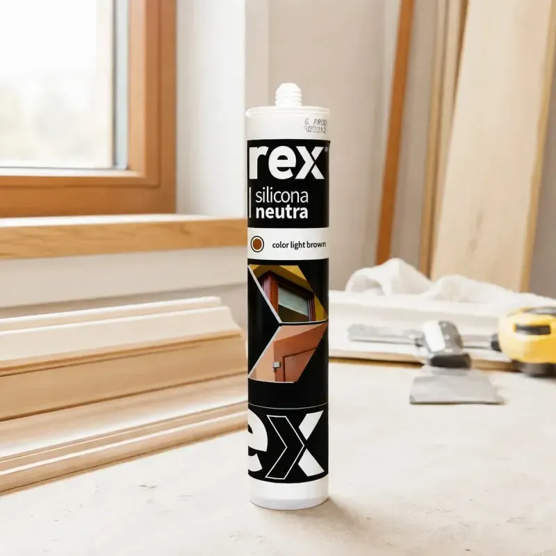 Silicona Neutra Light Brown 300Ml 6 Unidades Rex-1788803605494