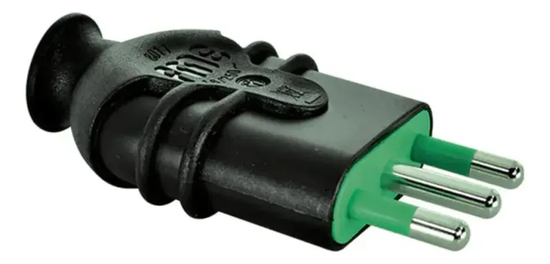 Enchufe Macho 2P+T 16A Vac Negro 4 Unidades Fanton-1788803929830