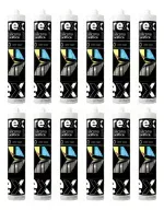 Silicona Negro Acetica 300Ml 12 Unidades Rex-1788804096088