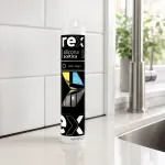 Silicona Negro Acetica 300Ml 12 Unidades Rex-1788804123935