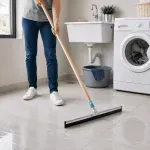 Barre Agua 40Cm Base Acero Goma Con Mango Madera 2 Unidades Klintek-1788804270491