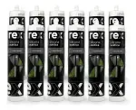 Silicona Titanio Acetica 300Ml 12 Unidades Rex-1788805067027
