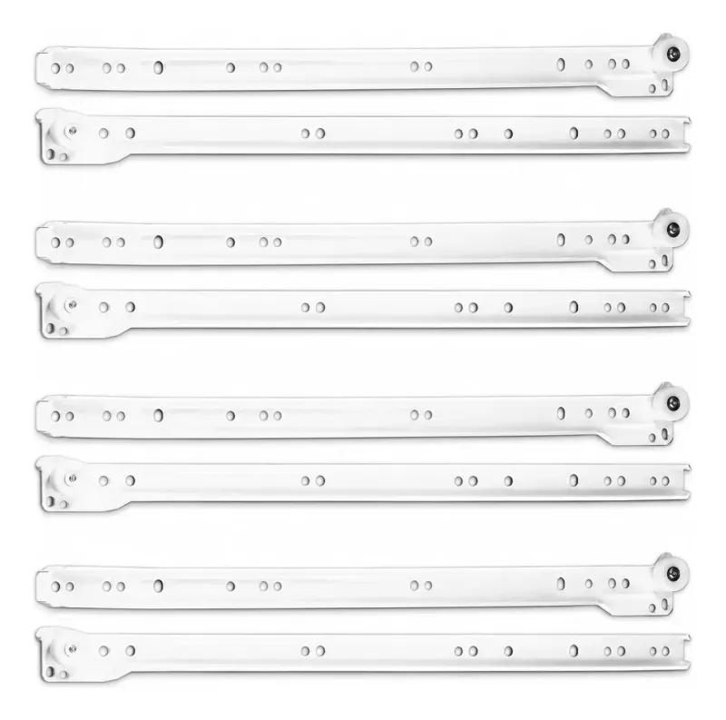 Corredera Para Mueble Sbp 50Cm Blanca Par 4 Unidades Ducasse-1788805395493