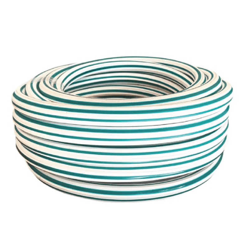 Manguera De Jardín 1/2" Blanco Verde Rollo 100 Metros-1789054713246