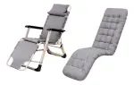 Reposera Plegable Acolchada Gris 178X61X30Cm  2 Unidades Casa Viva-1789055209001