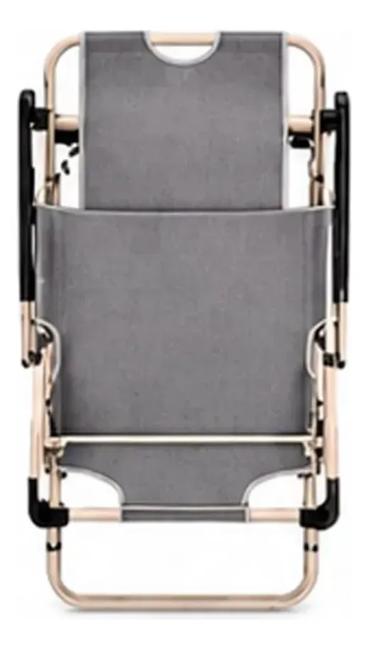 Reposera Plegable Acolchada Gris 178X61X30Cm  2 Unidades Casa Viva-1789055248736
