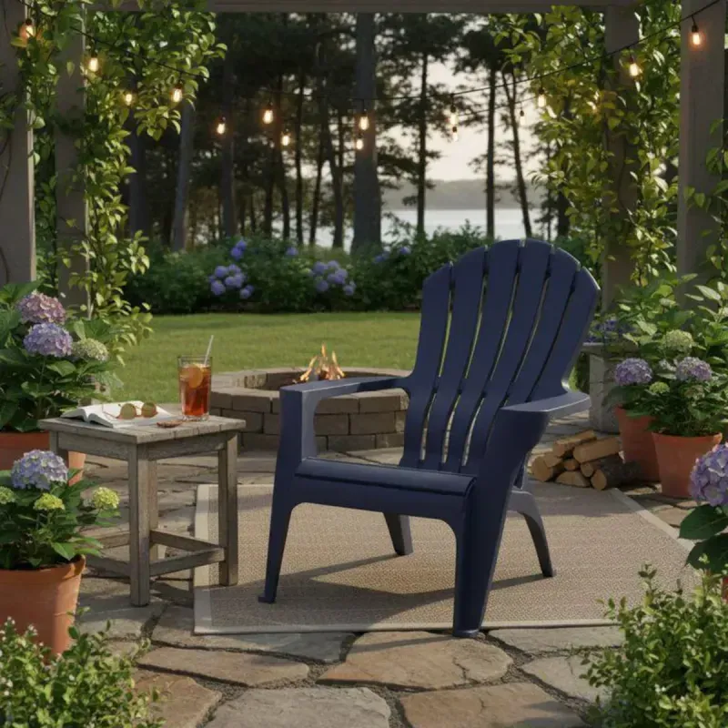 Sillon Terraza Reposera Azul 150 Kilos 2 Unidades Casa Viva-1789215130153