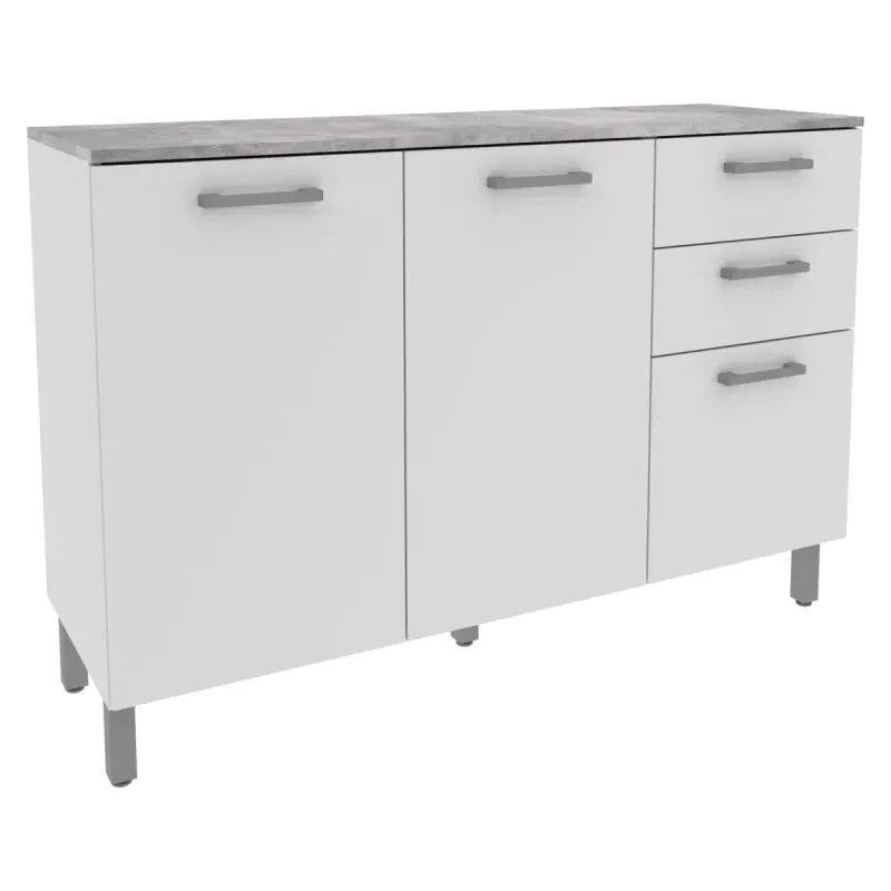 Mueble De Cocina Bajo  Blanco Cz1004 Tecnomobili-1790007331471