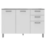 Mueble De Cocina Bajo  Blanco Cz1004 Tecnomobili-1790007377243