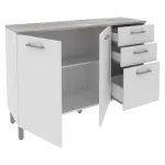 Mueble De Cocina Bajo  Blanco Cz1004 Tecnomobili-1790007379465