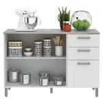 Mueble De Cocina Bajo  Blanco Cz1004 Tecnomobili-1790007390460