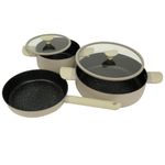 Bateria Cocina 5 Piezas Novara Beige Doral-1790166158564