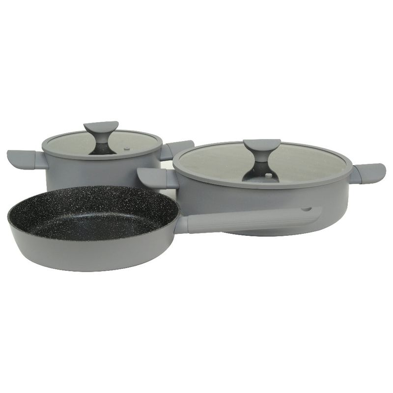 Bateria Cocina 5 Piezas Novara Gris Doral-1790166173086