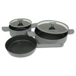 Bateria Cocina 5 Piezas Novara Gris Doral-1790166193146