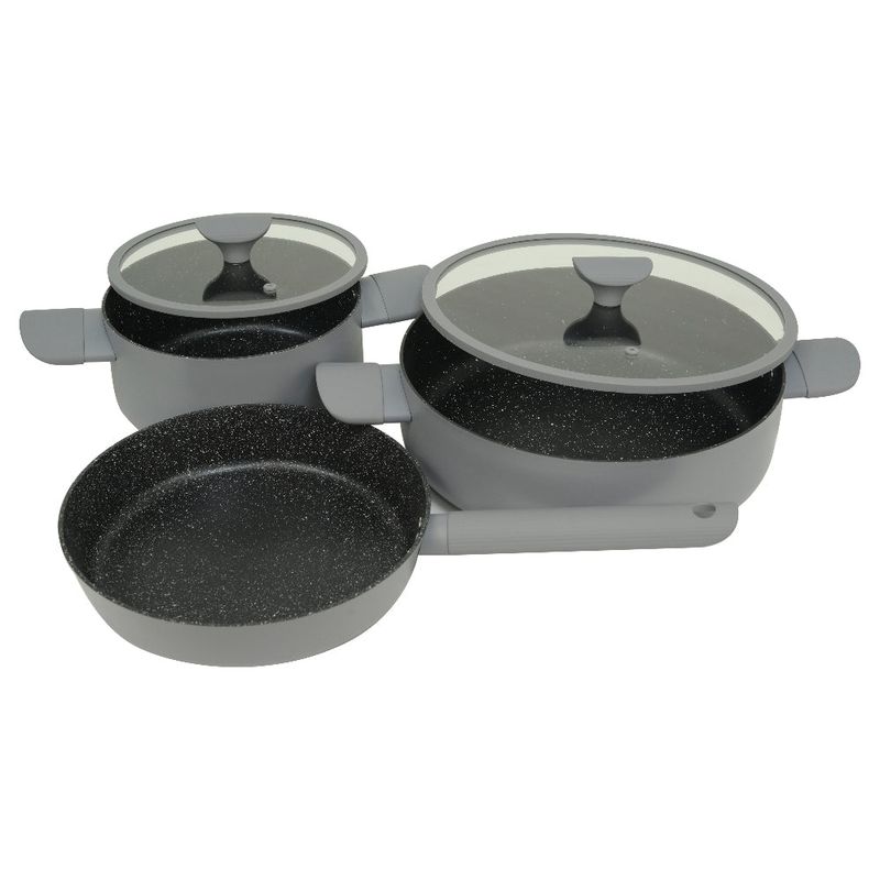 Bateria Cocina 5 Piezas Novara Gris Doral-1790166193146