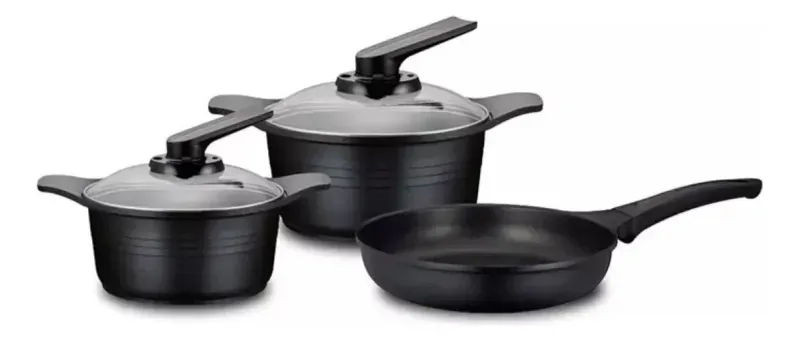 Bateria De Cocina 5 Unidades Black Roichen-1790624927352