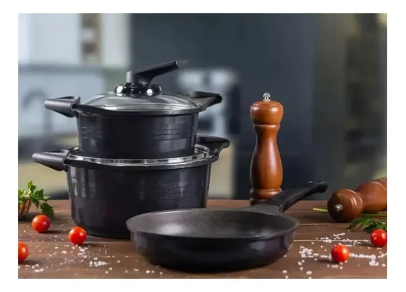 Bateria De Cocina 5 Unidades Black Roichen-1790624948775