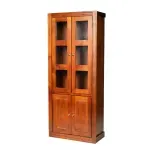 Vitrina 2 Cuerpos Berlin Nogal Insigne-1791040733862