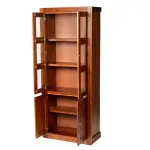 Vitrina 2 Cuerpos Berlin Nogal Insigne-1791040760375