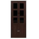 Vitrina 2 Cuerpos Berlin Chocolate Insigne-1791040804897