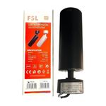 Foco Sobrepuesto Gu10 Negro Sin Ampolleta Fsl-1792508201825