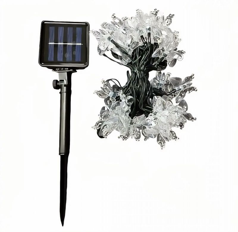 Luces De Navidad Guirnalda Mariposa Led Decorativa 3000K Solar Fsl-1792509526511