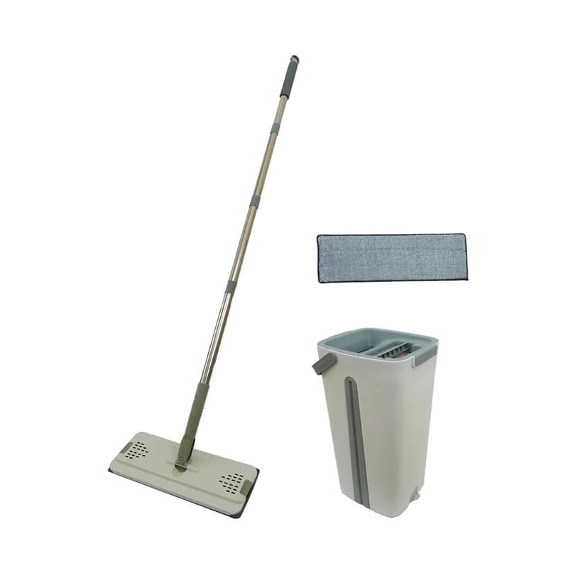 Mopa Plana + Balde Escurridor Y Accesorios-1792679890238